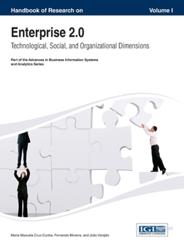 Hardcover Handbook of Research on Enterprise 2.0: Technological, Social, and Organizational Dimensions Vol 1 Book
