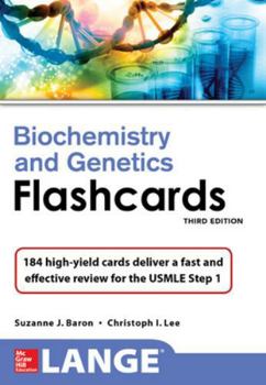 Paperback Lange Biochemistry and Genetics Flashhcards, Third Edition Book