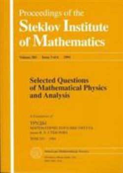 Hardcover Selected Questions of Mathematical Physics and Analysis Book