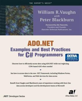 Paperback ADO.NET Examples and Best Practices for C# Programmers [With CDROM] Book