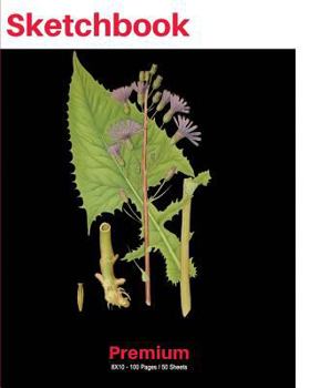 SketchBook: Vintage Nature Art Print (3), 8"x10" Sketch Pad, Sketching and Drawing Paper, Note Pad -[Premium Sketch Books]