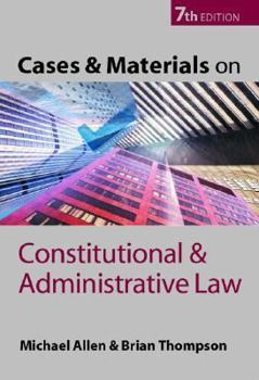 Paperback Cases and Materials on Constitutional and Administrative Law Book