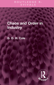 Hardcover Chaos and Order in Industry Book