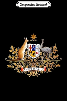 Paperback Composition Notebook: Australia Coat of Arms Journal/Notebook Blank Lined Ruled 6x9 100 Pages Book