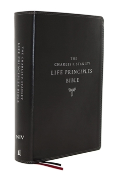Imitation Leather Niv, Charles F. Stanley Life Principles Bible, 2nd Edition, Leathersoft, Black, Comfort Print: Holy Bible, New International Version Book