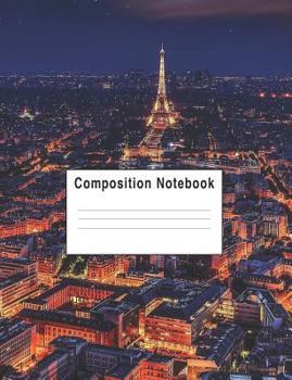 Paperback Composition Notebook: City of Paris Night Life Book