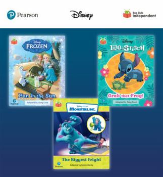 Paperback Pearson Bug Club Disney Reception Pack B, including decodable phonics readers for phases 2 and 3; Frozen: Fun in the Sun, Lilo and Stitch: Grab that Frog!, Monsters, Inc: The Biggest Fright Book