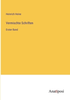 Paperback Vermischte Schriften: Erster Band [German] Book