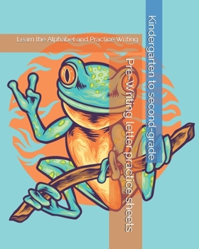 Paperback Pre-Writing workbook with letter practice sheets and word associations. Book