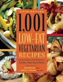 Paperback 1,001 Low-Fat Vegetarian Recipes Book