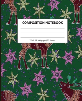 Paperback Composition Notebook: Wide Ruled Line Class Notebook, School Notebook, Homes School Notebook, Gift for Kids, Students, Teens, 7.5 x 9.25 inc Book