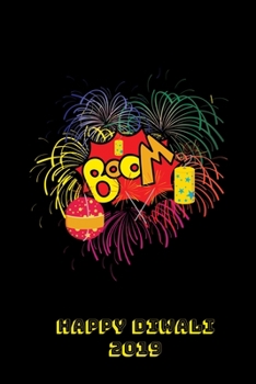 Happy Diwali 2019: Thoughtful Diwali Gift, Lined Blank Notebook, Mandala Back Cover, 6 x 9, 120 White Color Pages, Matte Finish Cover