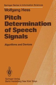 Paperback Pitch Determination of Speech Signals: Algorithms and Devices Book