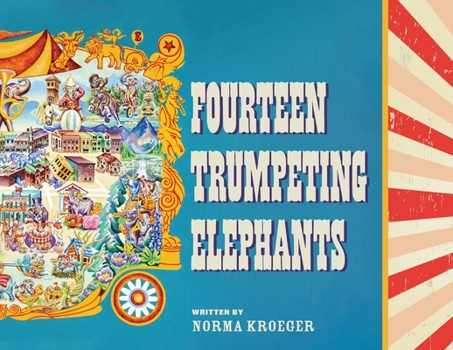 Fourteen Trumpeting Elephants