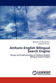 Paperback Amharic-English Bilingual Search Engine Book