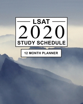 Paperback LSAT Study Schedule: 12 Month Planner for the Law School Admission Test (LSAT). Ideal for LSAT prep and Organising LSAT practice - Large (8 Book