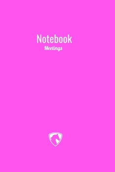 Notebook : Meetings : Simple (pink)