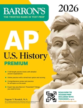 Paperback AP U.S. History Premium, 2026: Prep Book with 5 Practice Tests + Comprehensive Review + Online Practice Book