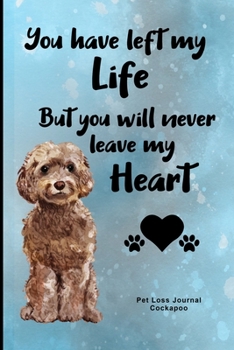 Paperback Pet Loss Journal Cockapoo: Guided Prompt Keepsake Workbook Book