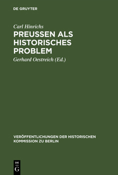 Hardcover Preussen als historisches Problem [German] Book