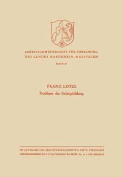 Paperback Probleme Der Gebirgsbildung [German] Book