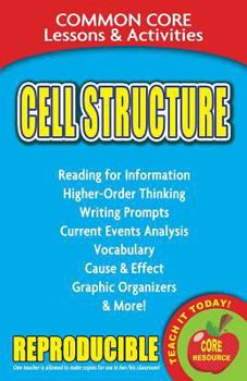 Paperback Cell Structure: Common Core Lessons & Activities Book