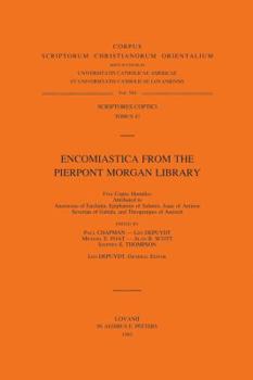 Paperback Encomiastica from the Pierpont Morgan Library: T. Book