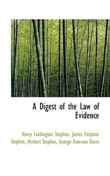 Paperback A Digest of the Law of Evidence Book