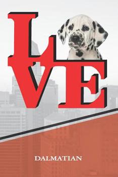 Paperback Dalmatian: Dog Love Park Isometric Dot Paper Notebook Book Is 120 Pages 6x9 Book