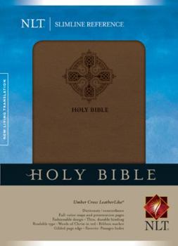 Paperback Slimline Reference Bible-NLT-Cross Book