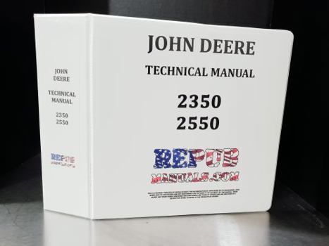 Ring-bound John Deere 2550 Tractor Technical Service Repair Manual Book