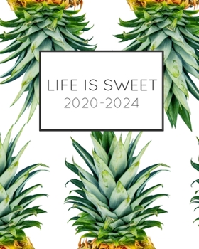 Paperback Life Is Sweet 2020-2024: 5-Year Journal Record Personal Memories in Diary for Five Years Book