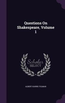 Hardcover Questions On Shakespeare, Volume 1 Book