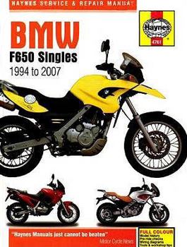 Hardcover Haynes BMW F650 Singles Manual 4761 by Haynes (2007-05-04) Book