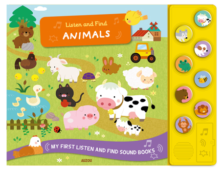 Hardcover Listen and Find: Animals Book