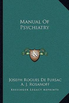 Paperback Manual Of Psychiatry Book