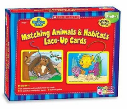 Cards Matching Animals & Habitats Lace-Up Cards Book