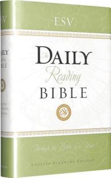 Hardcover ESV Daily Reading Bible, Hardcover, Black Letter Text Book