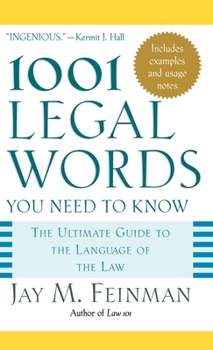 Hardcover 1001 Legal Words You Need to Know Book