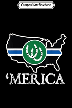 Composition Notebook: Pony Merica LGBTQ Month Gay Rights Pride Week American  Journal/Notebook Blank Lined Ruled 6x9 100 Pages