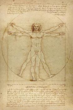 Leonardo Da Vinci Notebooks - the Vitruvian Man : 120 College Ruled Lined Pages - Leonardo Da Vinci's Notebook, Journal, Sketchbook, Diary, Manuscript (the Vitruvian Man)