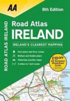 Paperback AA Road Atlas Ireland 2019 Book