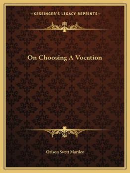 Paperback On Choosing A Vocation Book