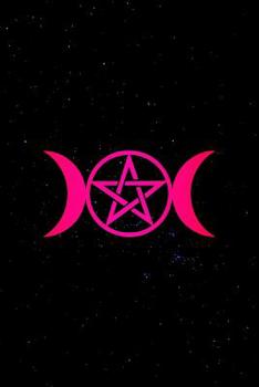 Triple Moon Notebook: Pagan goddess symbol gift journal to connect with your divine feminine. 6 x 9 lined notebook. 150 pages.