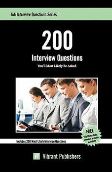 Paperback 200 Interview Questions You'll Most Likely Be Asked Book