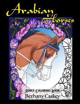 Paperback Arabian Horses Adult Coloring Book