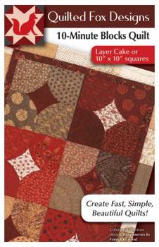 Paperback 10 Minute Blocks Quilt Pattern: Layer Cake or 10 X 10 Squares Book