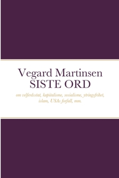 Paperback Vegard Martinsen SISTE ORD [Norwegian] Book