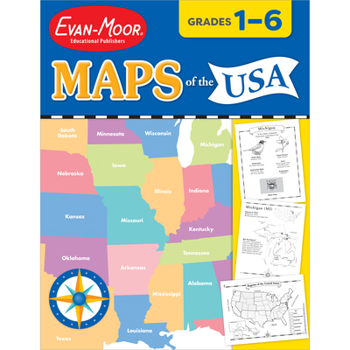 Paperback Maps of the USA Book