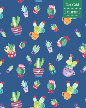 Dot Grid Journal: Notebook Planner with Cute Cactus Themed Cover Design